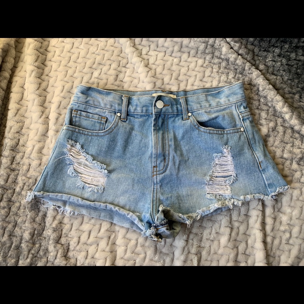 Denim shorts